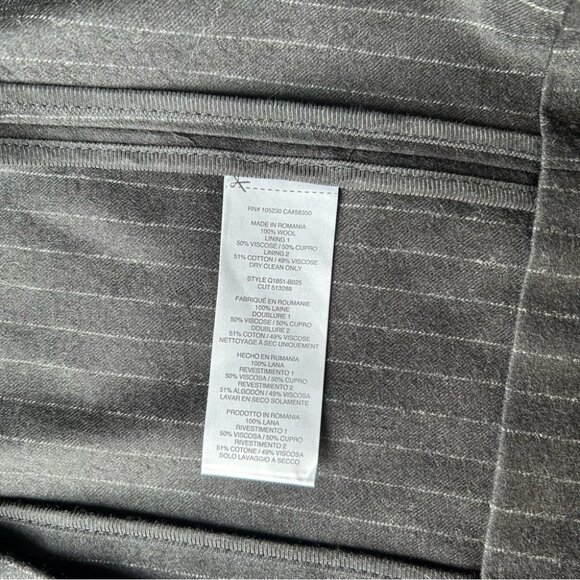 Equipment Womens Kadley Blazer Jacket Open Front 100% Italian Wool - Picture 15 of 16